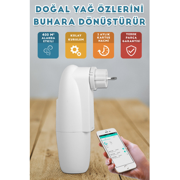 Geniş Alan Otomatik Koku Makinesi (Ev Tipi) + Deneme Kartuşlu - 2