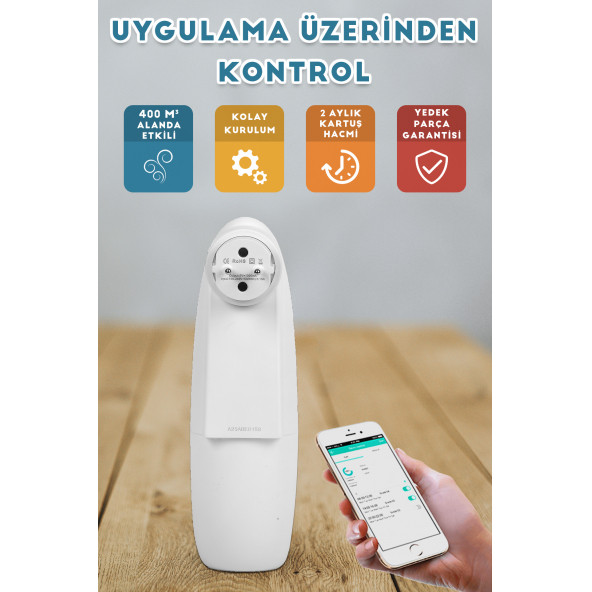 Geniş Alan Otomatik Koku Makinesi (Ev Tipi) + Deneme Kartuşlu - 4