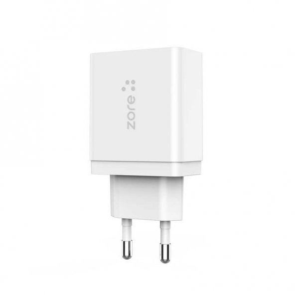 LG Q6 Zore XMac Serisi ZR-X2 Hızlı şarj QC 3.0 Micro 2 in 1 Şarj Seti - 8