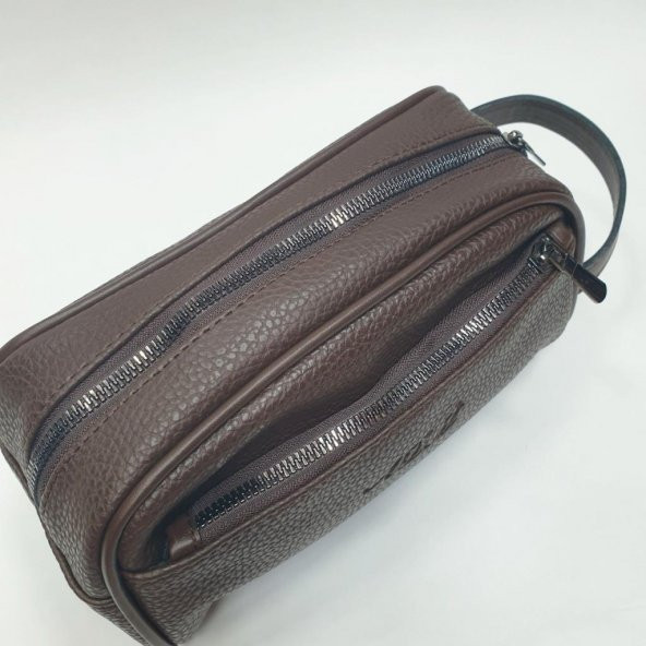 Kahve Renk Deri Erkek El Çantası - 9