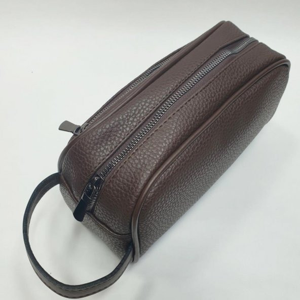 Kahve Renk Deri Erkek El Çantası - 10