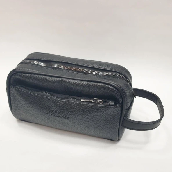 Siyah Renk Deri Erkek El Çantası - 6