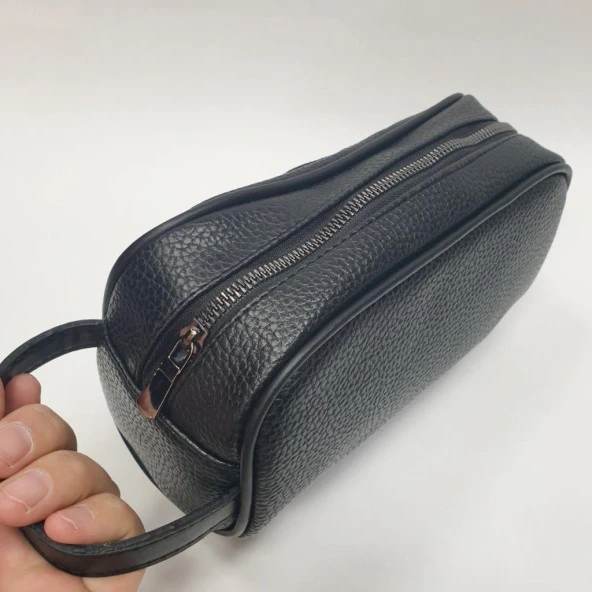 Siyah Renk Deri Erkek El Çantası - 10