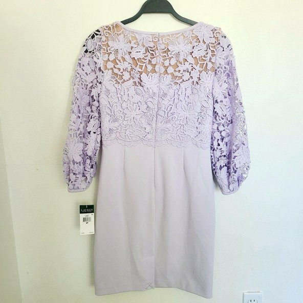 Ralph Lauren Marka Claire Dantel Puf Kol Elbise - 5