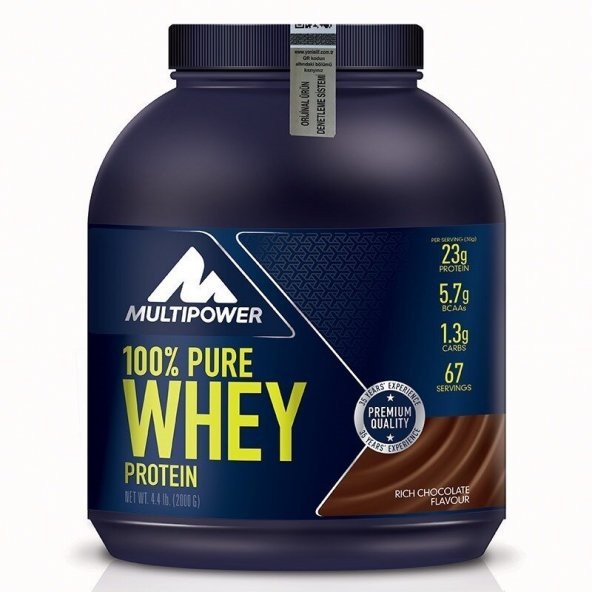 Multipower %100 Pure Whey Protein 2000 Gr +4 HEDİYELİ