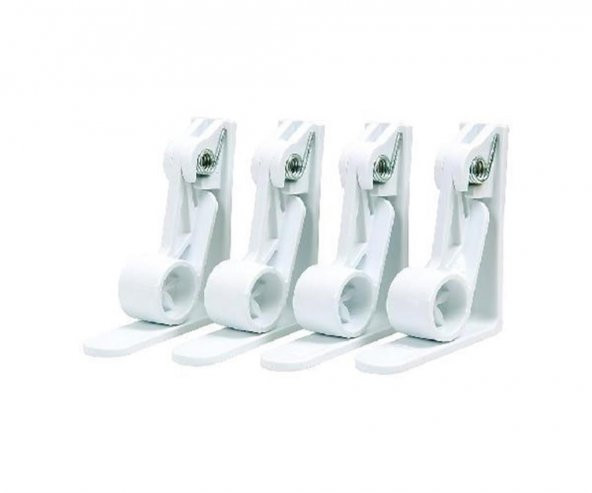 4 Adet Pratik Yaylı Masa Örtüsü Tutucu Sabitleyici Mandal Aparatı - 2