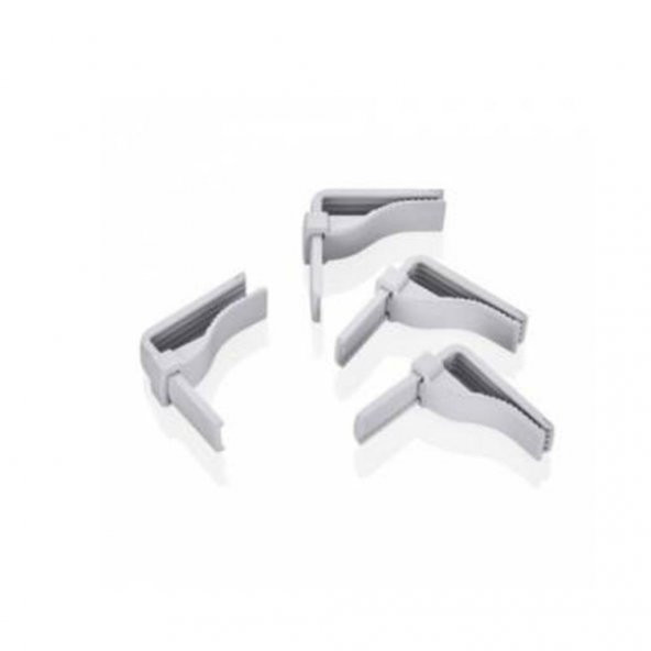 4 Adet Pratik Yaylı Masa Örtüsü Tutucu Sabitleyici Mandal Aparatı - 5