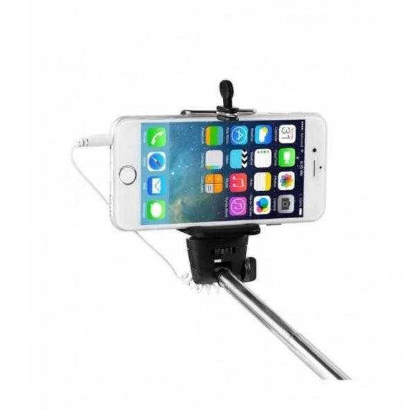 3.5mm Jak Girişli Tüm Telefonlara Uygun Selfie Özçekim Çubuğu - 2
