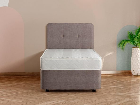 Niron  Luna Baza Başlık Yatak Takımı - 120x200 cm Tek Kişilik Ortopedik Yatak Seti Sağlamlaştırılmış Baza - 2