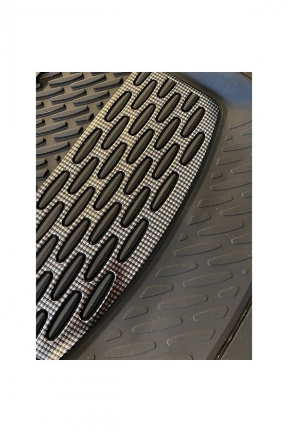 Fiat Stilo Gümüş Gri Krom Destekli 4D Paspas - 2