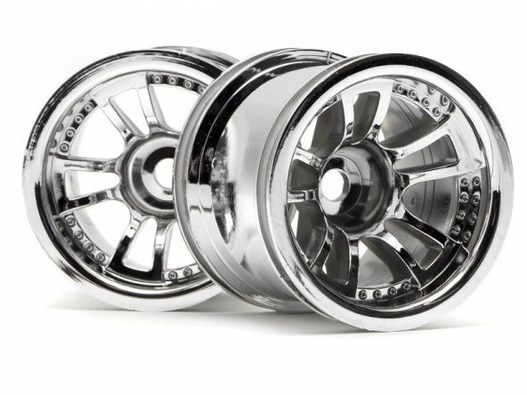 HPI 3052  SPLIT 5 TRUCK WHEEL (CHROME/2pcs)