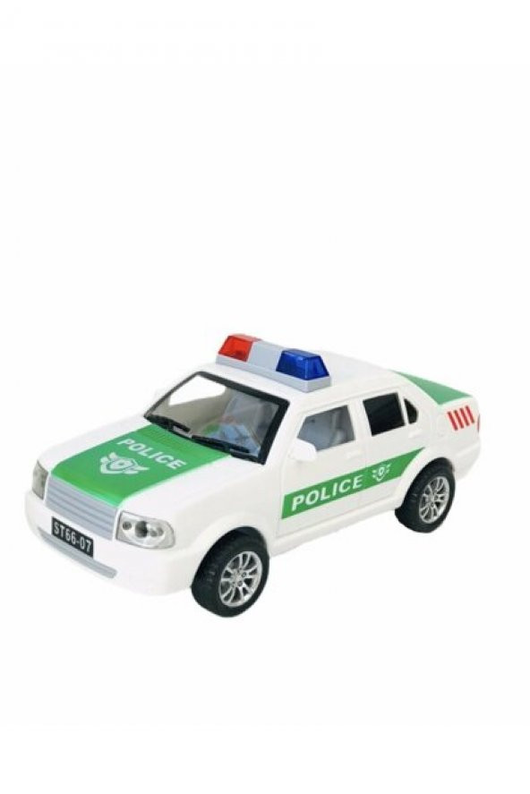 Sesli Işıklı Oyuncak Sürtmeli Polis Arabası