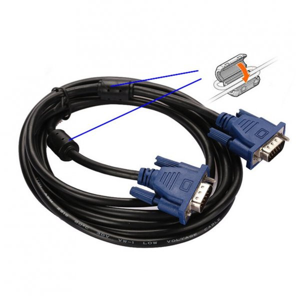 VGA KABLOSU EKRAN LCD MONİTÖR BAĞLANTI KABLOSU - 7