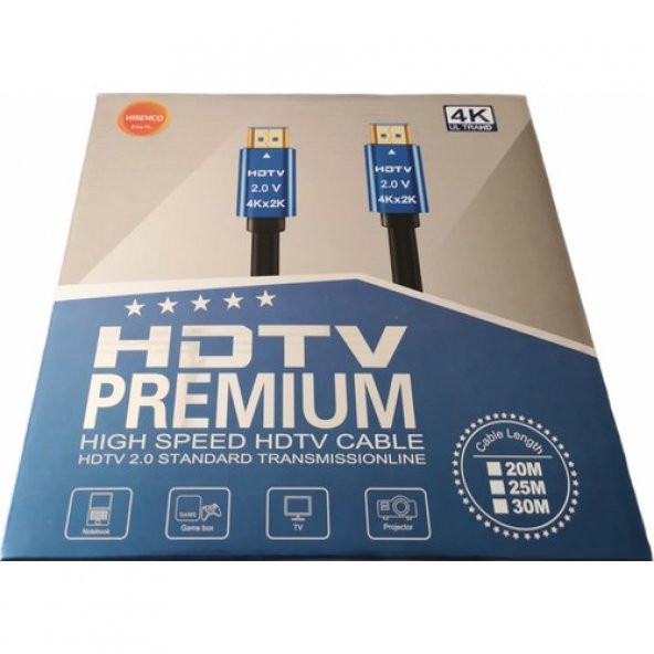 Hiremco 4K HDMI Kablo 2.0V - 30M