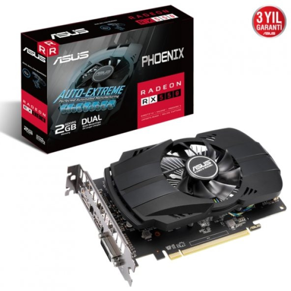 Asus PH-RX550-2G-EVO 2GB 128Bit DDR5 - 2