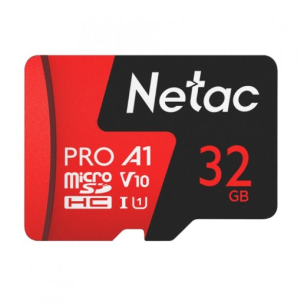 Netac 32GB MicroSDHC V10/A1/C10 NT02P500PRO-032G-R - Resim 1