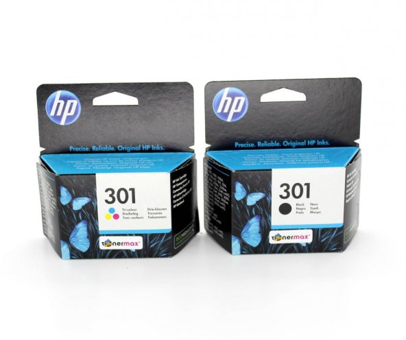 HP 301 CH561EE / CH562EE Orjinal Siyah ve Renkli Kartuş - 3