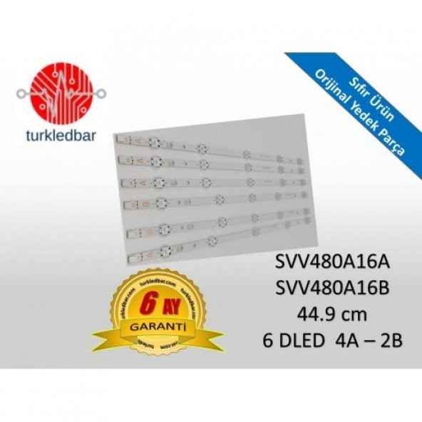 SVV480A16A SVV480A16B 44.9 cm 6 DLED 4A – 2B TV Led Bar