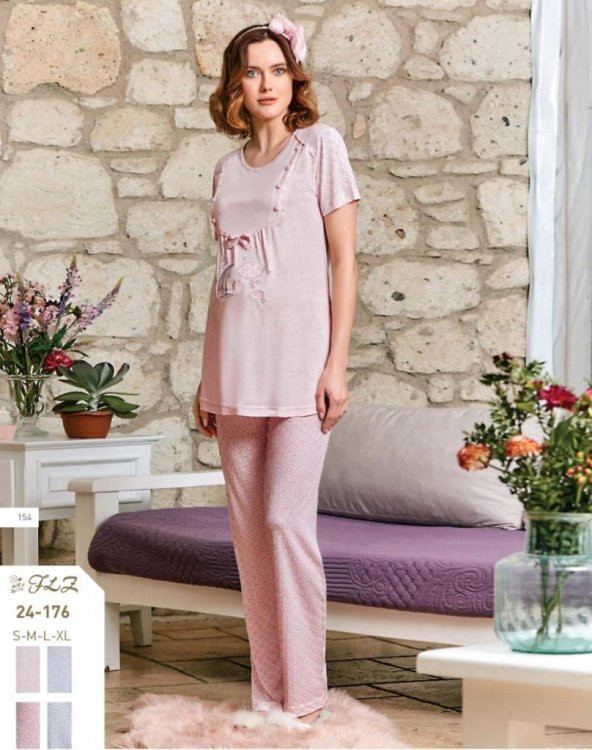 FLZ 24-176 SPOR HAMİLE LOHUSA PİJAMA TAKIMI - 2