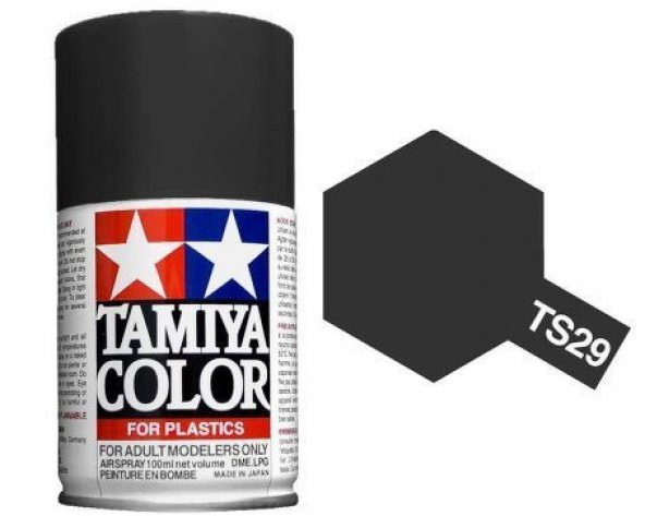 TAMIYA TAM85029 TS-29 Semi Gloss Black 100 ml Enamel Sprey Boya - 1