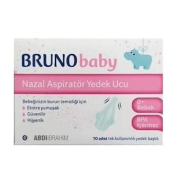 Bruno Baby Nazal Aspiretör Yedek Ucu 10 Lu