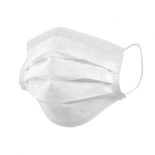 Pufai Tek Kullanımlık Full Ultrasonik Cerrahi Maske 3 Katlı Burun Telli 250 Adet 10 Kutu - 5