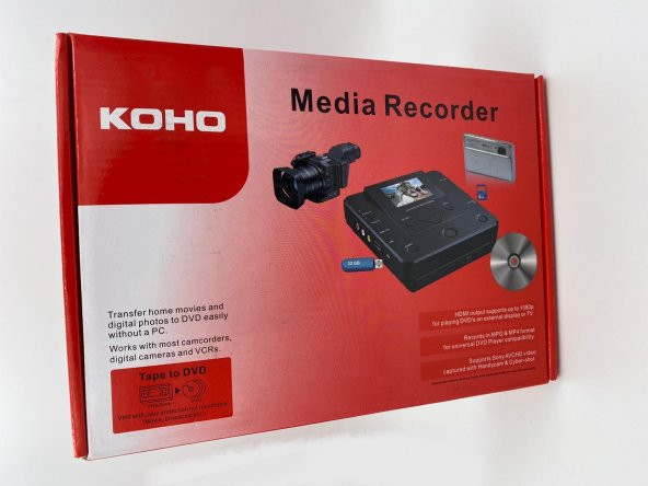 KOHO MEDİA RECORDER DV KASET USB BELEK KAYDEDİCİ