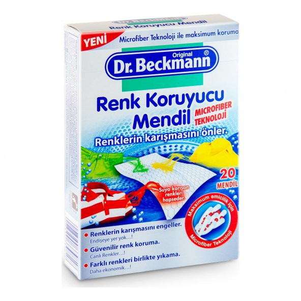 Dr Beckmann Renk Koruyucu Mendil 20 Li