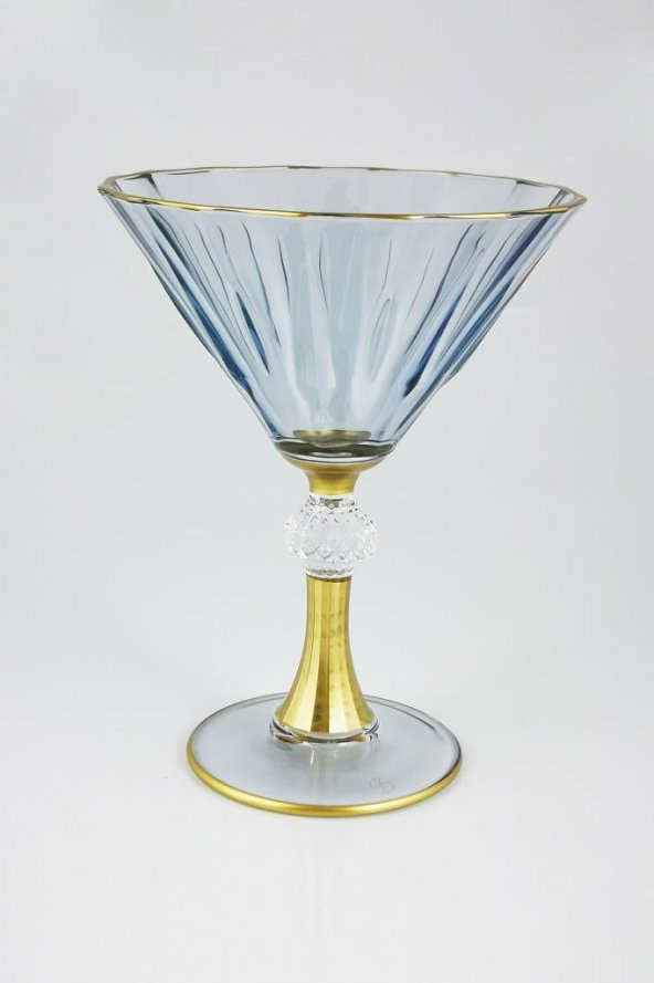 6lı Altın Yaldızlı Lüsterli Dondurmalık - Sunum Kasesi - 7