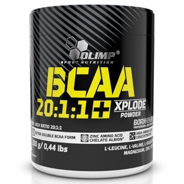 +3 HEDİYE Olimp BCAA 20:1:1 + Xplode Powder 200 Gr