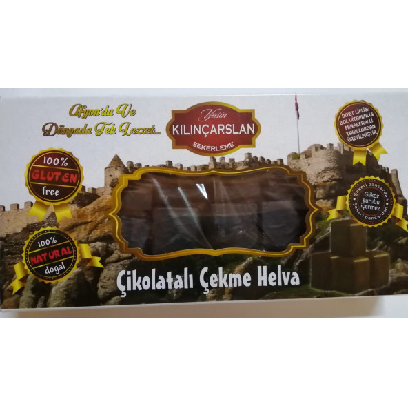 Glutensiz Çikolatalı Çekme Helva 180 gr