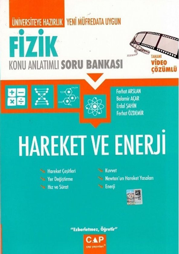 Fizik Hareket ve Enerji Konu Anlatımlı Soru Bankası Çap Yayınları