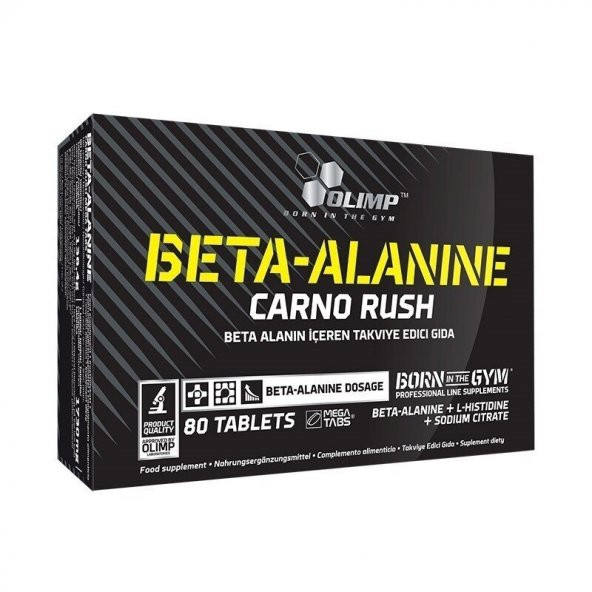 +2 HEDİYE Olimp Beta Alanine Carno Rush 80 Tablet