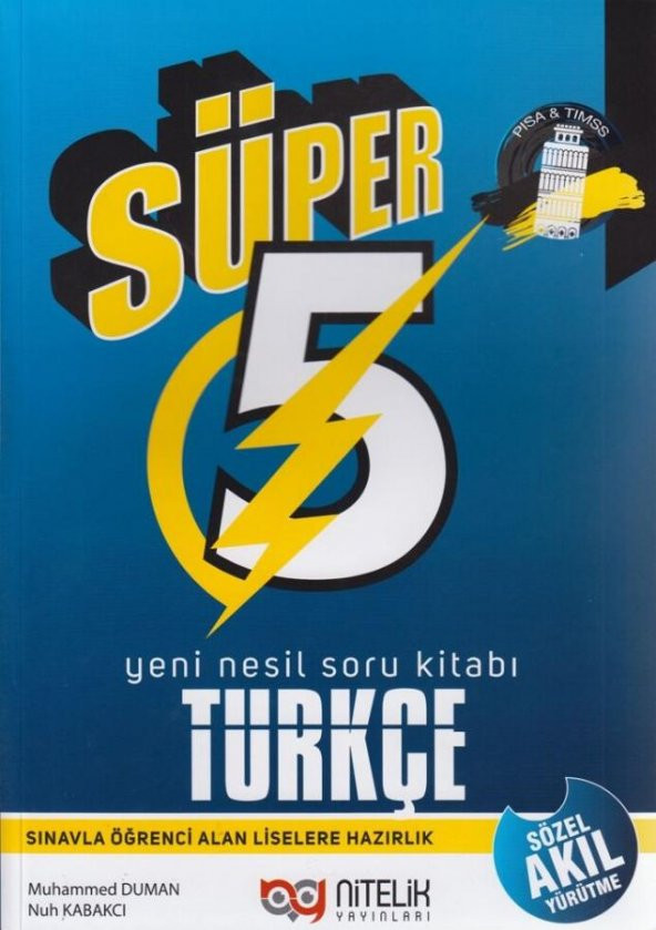 Nitelik 5.Sınıf Türkçe Süper Yeni Nesil Soru Kitabı