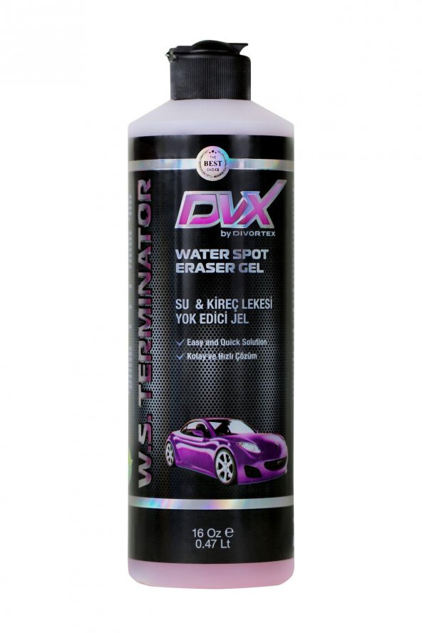 DVX Water Spot Terminator -Su Kireç Lekesi Temizleme Jeli 16 Oz 473 ml.