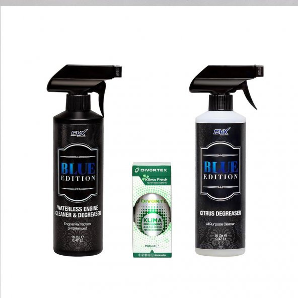 Divortex Blue Edition 3lü Oto Bakım Seti