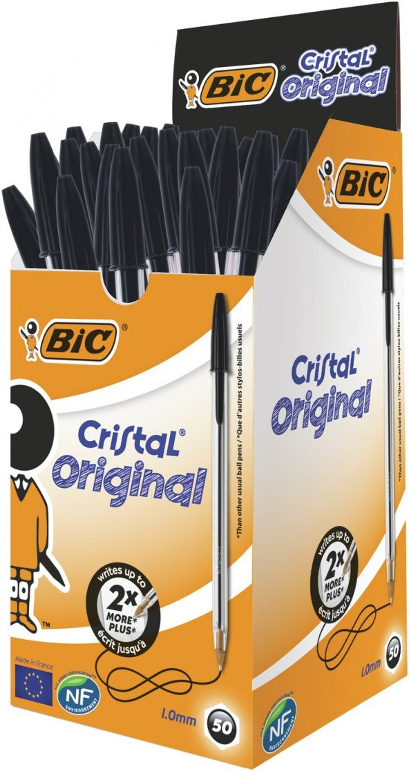 Bic Crıstal Medıum Tükenmez Kalem 50'li Kutu Siyah