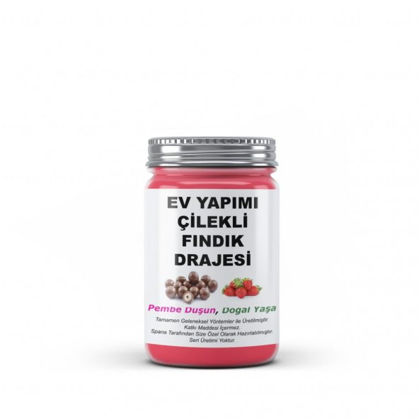 Çilekli Fındık Drajesi Ev Yapımı Katkısız 250Gr - 1