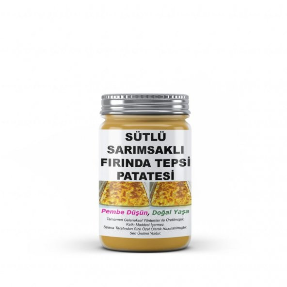 Sütlü Sarımsaklı Fırında Tepsi Patatesi Ev Yapımı Katkısız 1250Gr