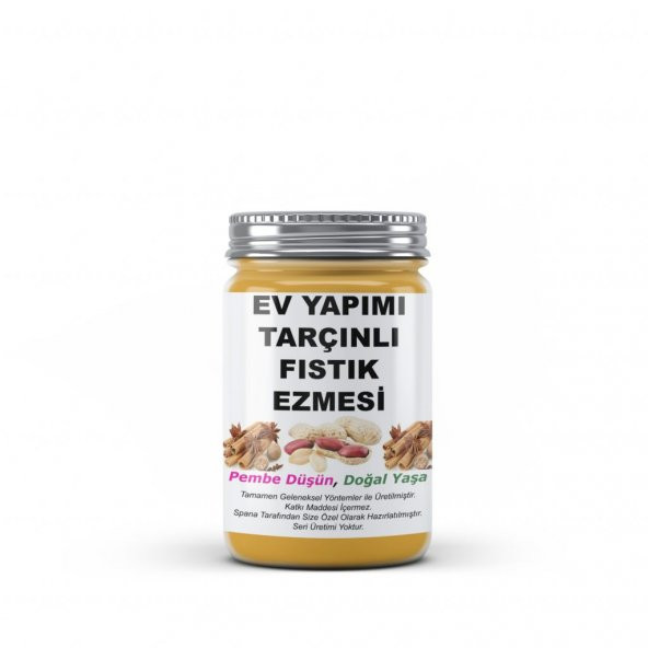 Tarçınlı Fıstık Ezmesi Ev Yapımı Katkısız 330Gr