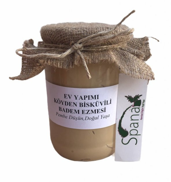 Bisküvili Badem Ezmesi Ev Yapımı Katkısız 330Gr