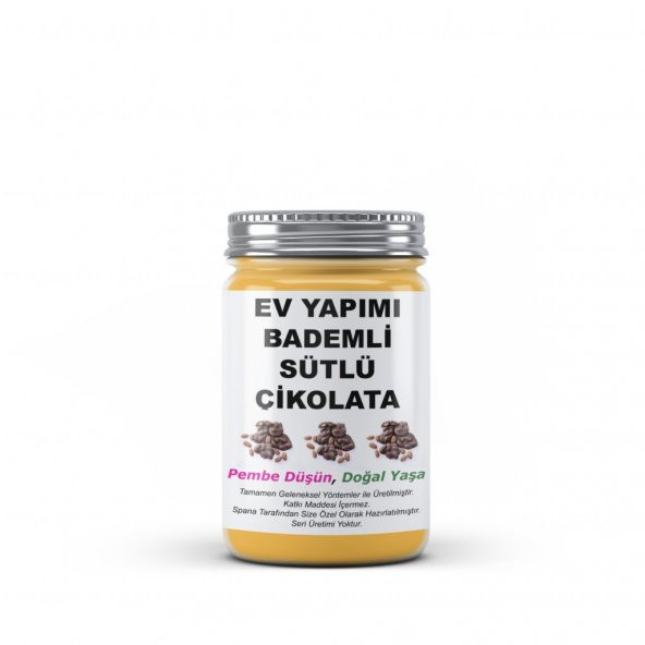 Bademli Sütlü Çikolata Ev Yapımı Katkısız 250Gr - 1