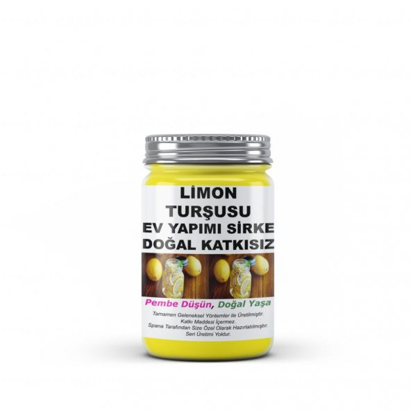 Limon Turşusu Sirke Ev Yapımı Katkısız 800Gr