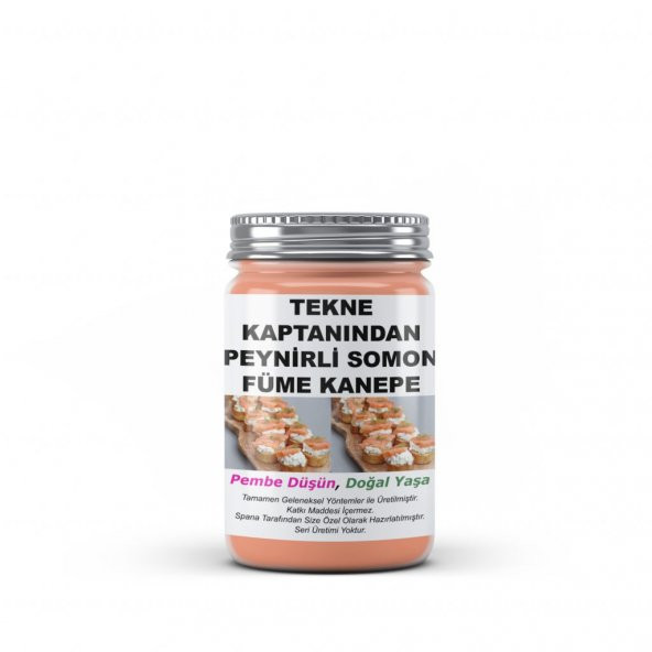 Tekne Kaptanından Peynirli Somon Füme Kanepe Ev Yapımı Katkısız 330Gr - 1