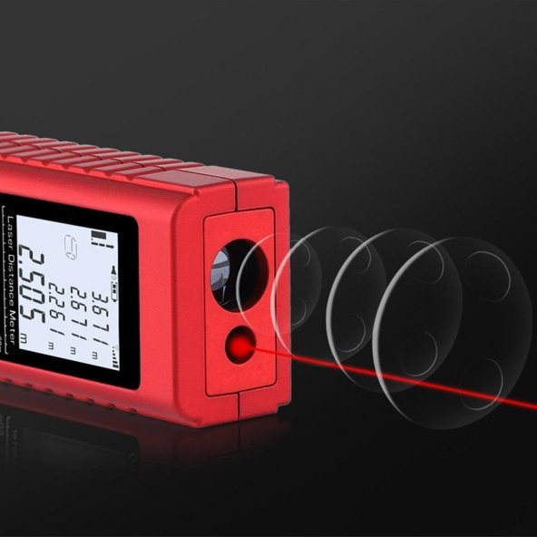 WellHise W-40 40 Metre Lazer metre Mesafe Ölçer - 7