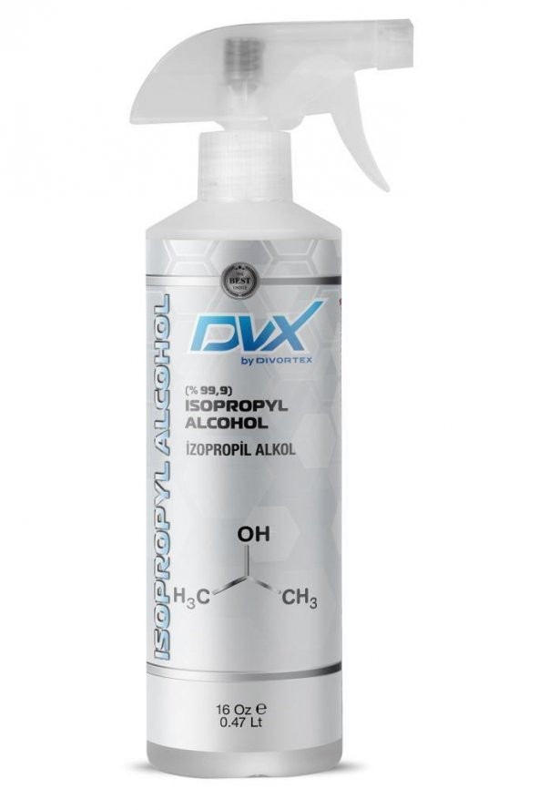 Divortex Izopropil Alkol  ( 99.9 Saflık) 473 ml