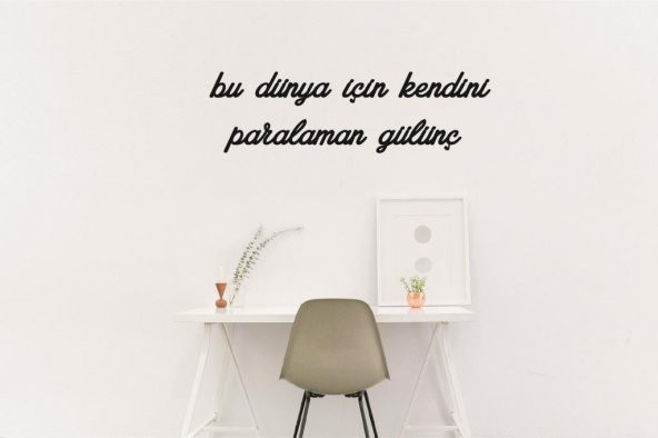 Dekoratif Tablo Ahşap Duvar Yazısı MDF Dekoratif Duvar Yazısı - 2