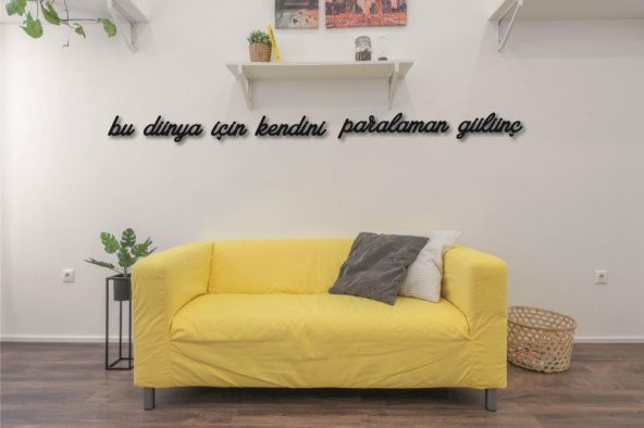 Dekoratif Tablo Ahşap Duvar Yazısı MDF Dekoratif Duvar Yazısı - 4
