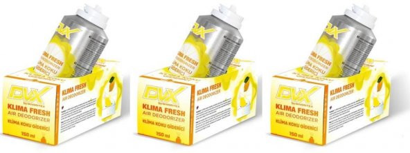 Divortex Klima Fresh Temizleyici (Klima Bombası) 150 Ml x 3 Adet