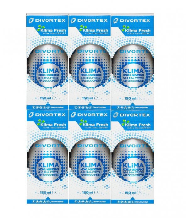 Divortex 6lı Klima Fresh Limon